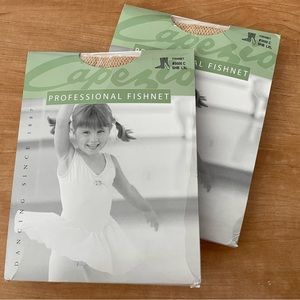 Brand NEW in package: Capezio Child Large/Extra Large size Fishnet Tights 2 PAIR